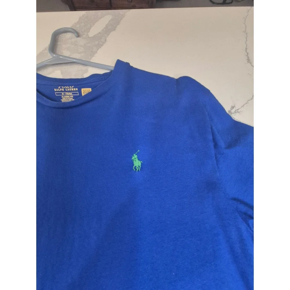 Polo Ralph Lauren T-Shirt Classic Fit Short Sleeve Casual Blue Medium‎